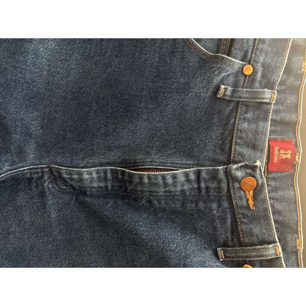 Wrangler 31MWZDN Cowboy Cut Jeans 38x34 Rigid Indigo Blue 100% Cotton - Picture 3 of 9